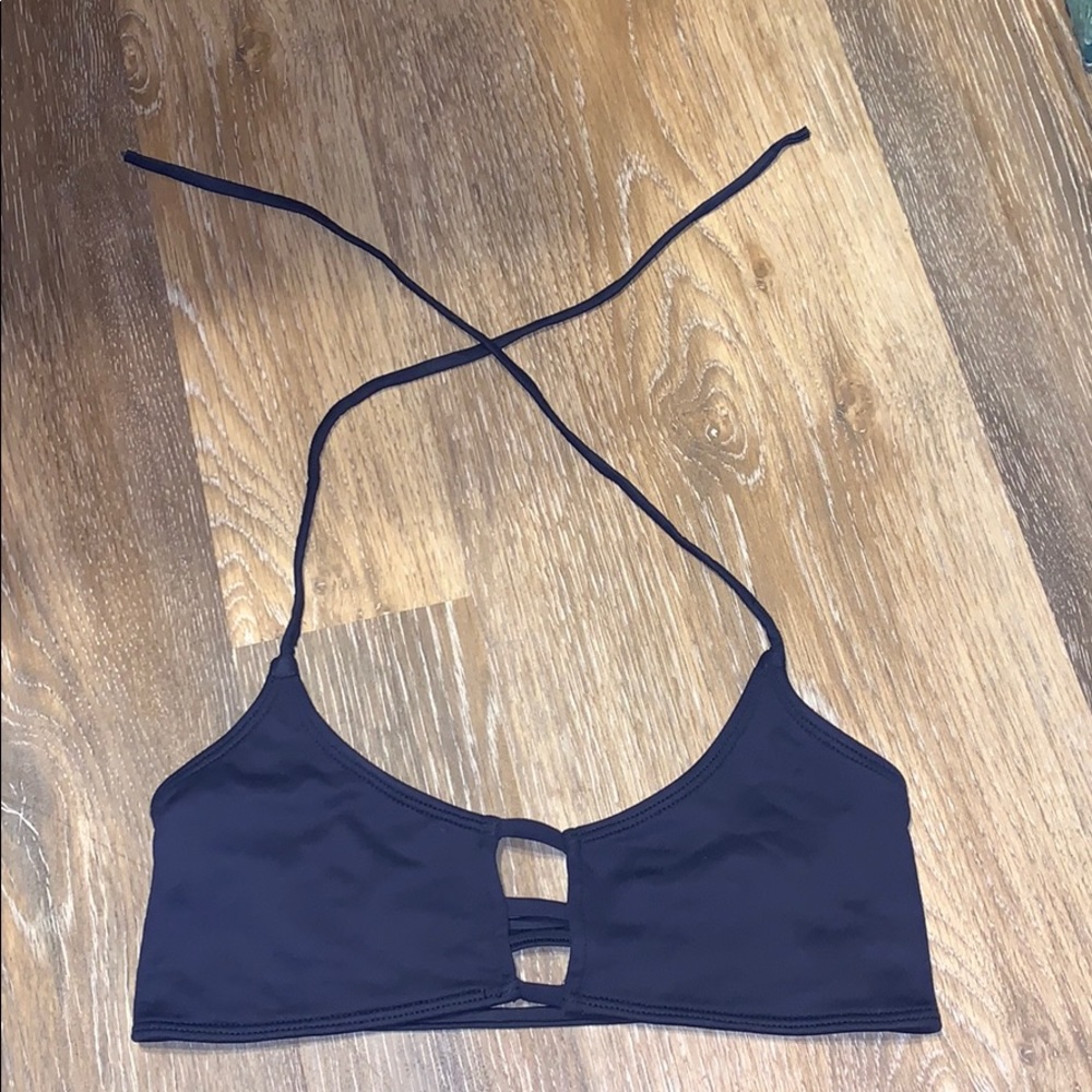 midori navy blue top